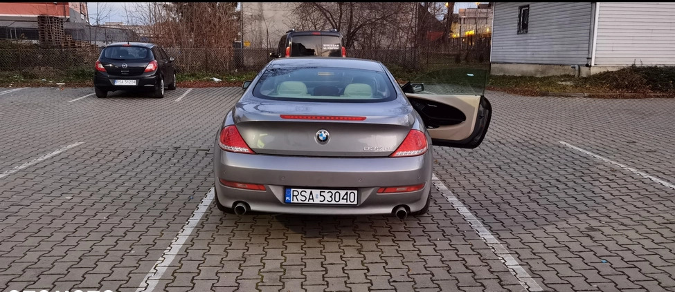 BMW Seria 6 cena 27900 przebieg: 187343, rok produkcji 2007 z Przemyśl małe 232